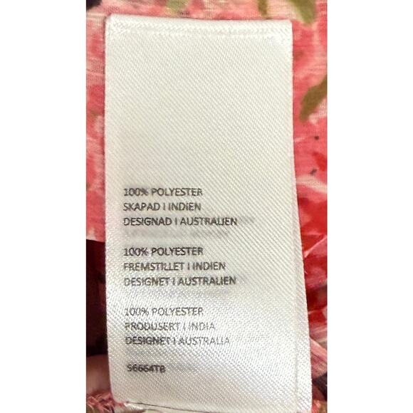 Bardot Women Blouse Top Size Medium Floral Pink Long Sleeve Turtle Neck NWT New - Picture 11 of 12